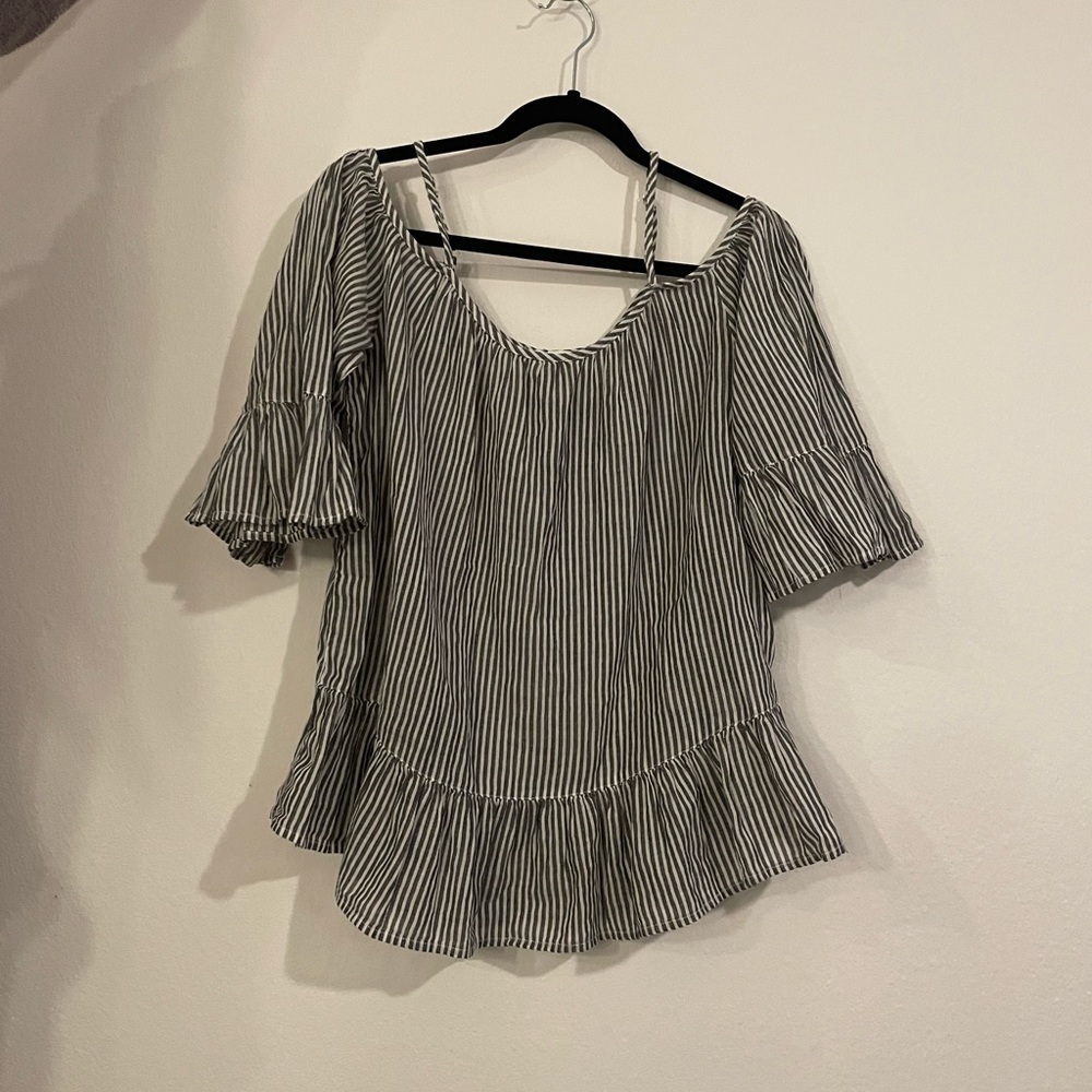 Off the Shoulder Striped Top